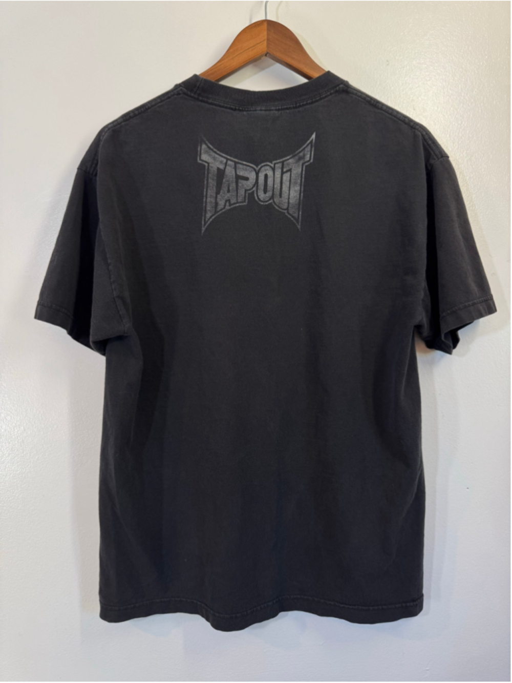 Vintage Y2K TapOut Black Graphic T-shirt. Made In USA Men's Large - Picture 2 of 6